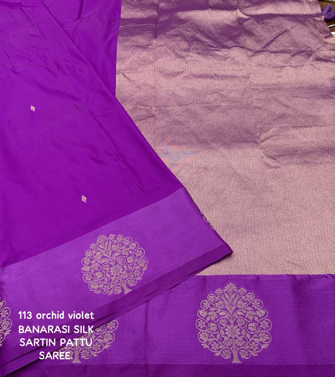 BANARASI SARTIN PATTU SAREE.