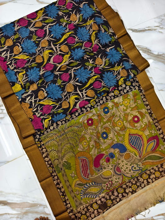 Pen kalamkari Sarees