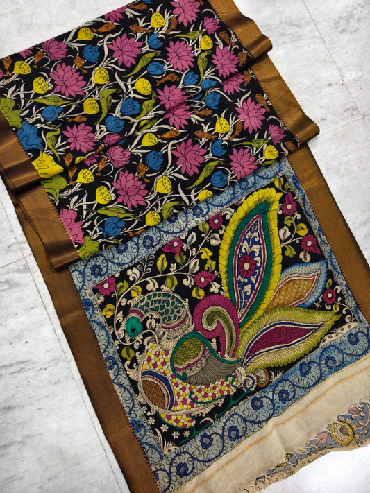 Pen kalamkari Sarees