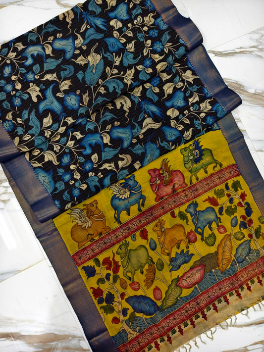 Pen kalamkari Sarees