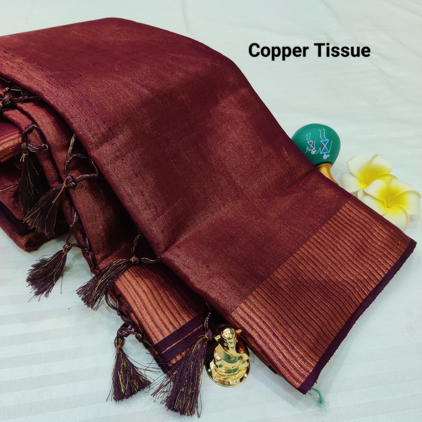 Eshita Copper Tissue saree