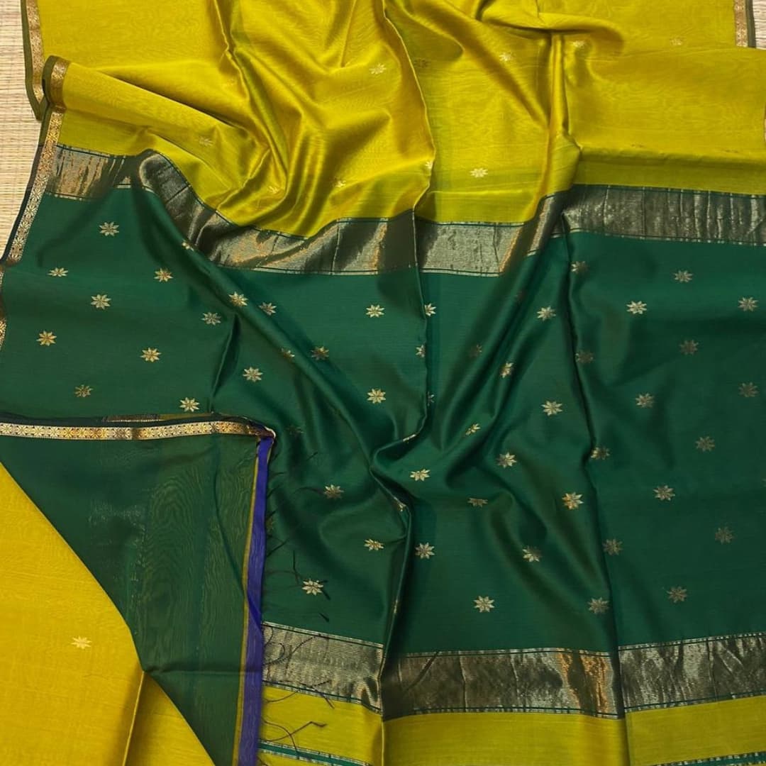 Maheshwari Handloom Silk Saree