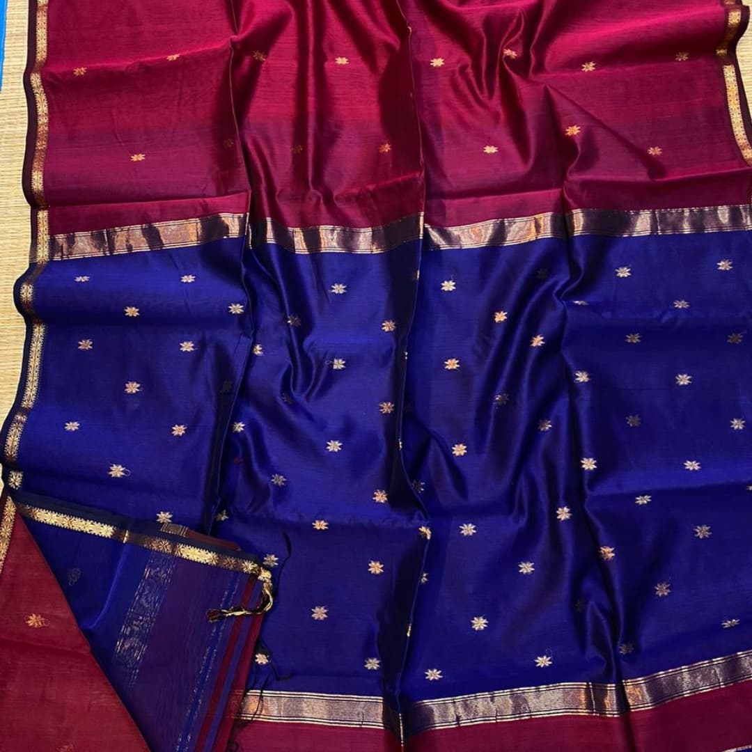 Maheshwari Handloom Silk Saree