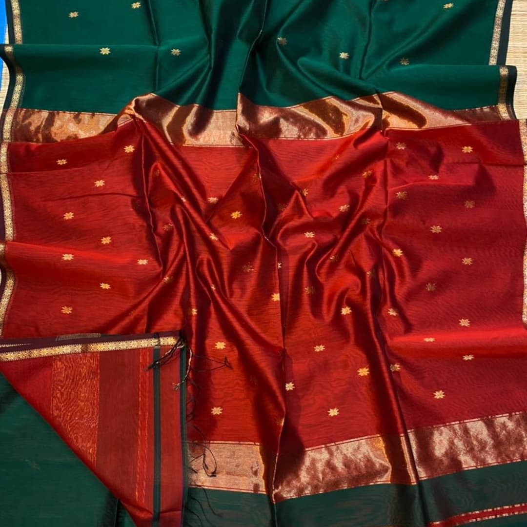 Maheshwari Handloom Silk Saree