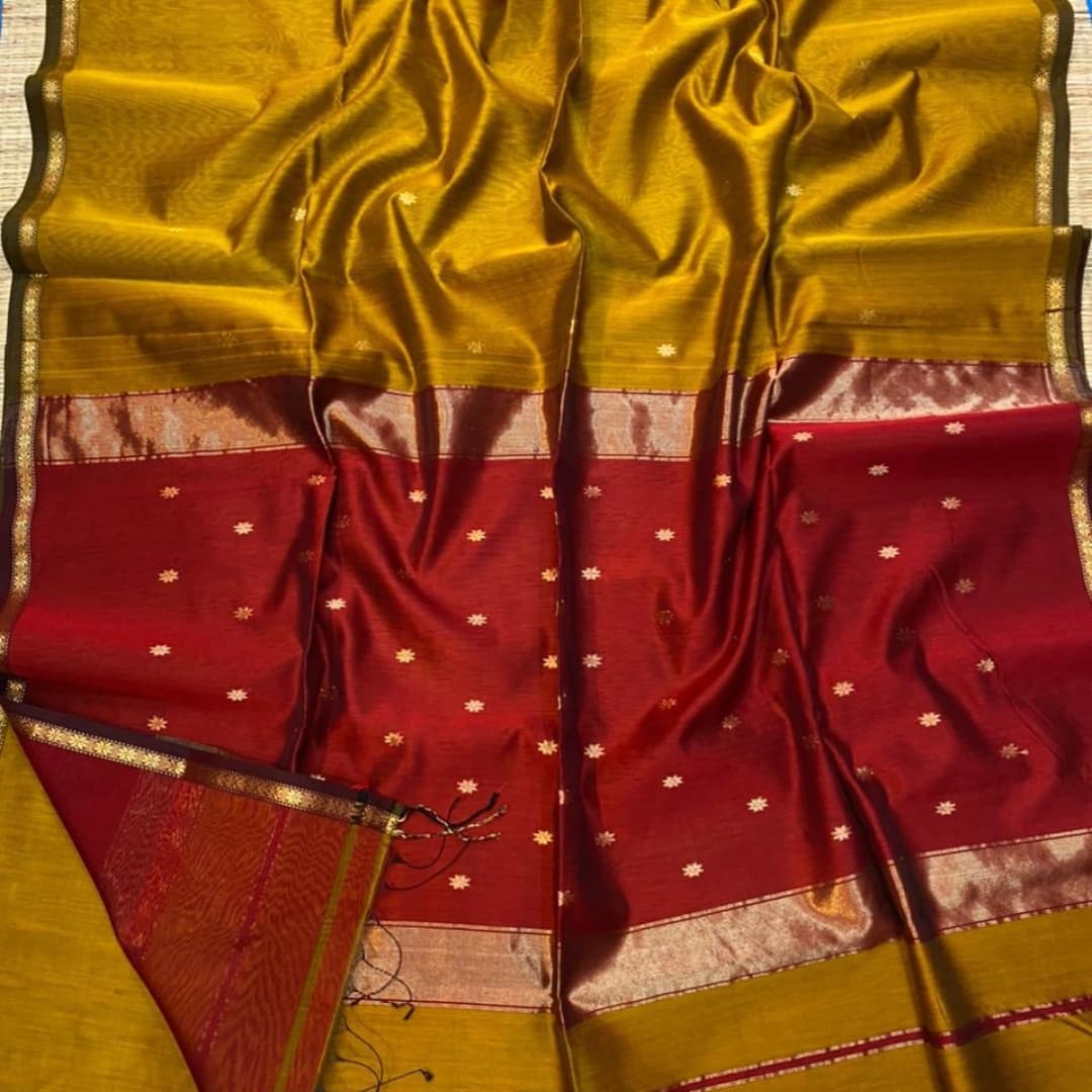 Maheshwari Handloom Silk Saree