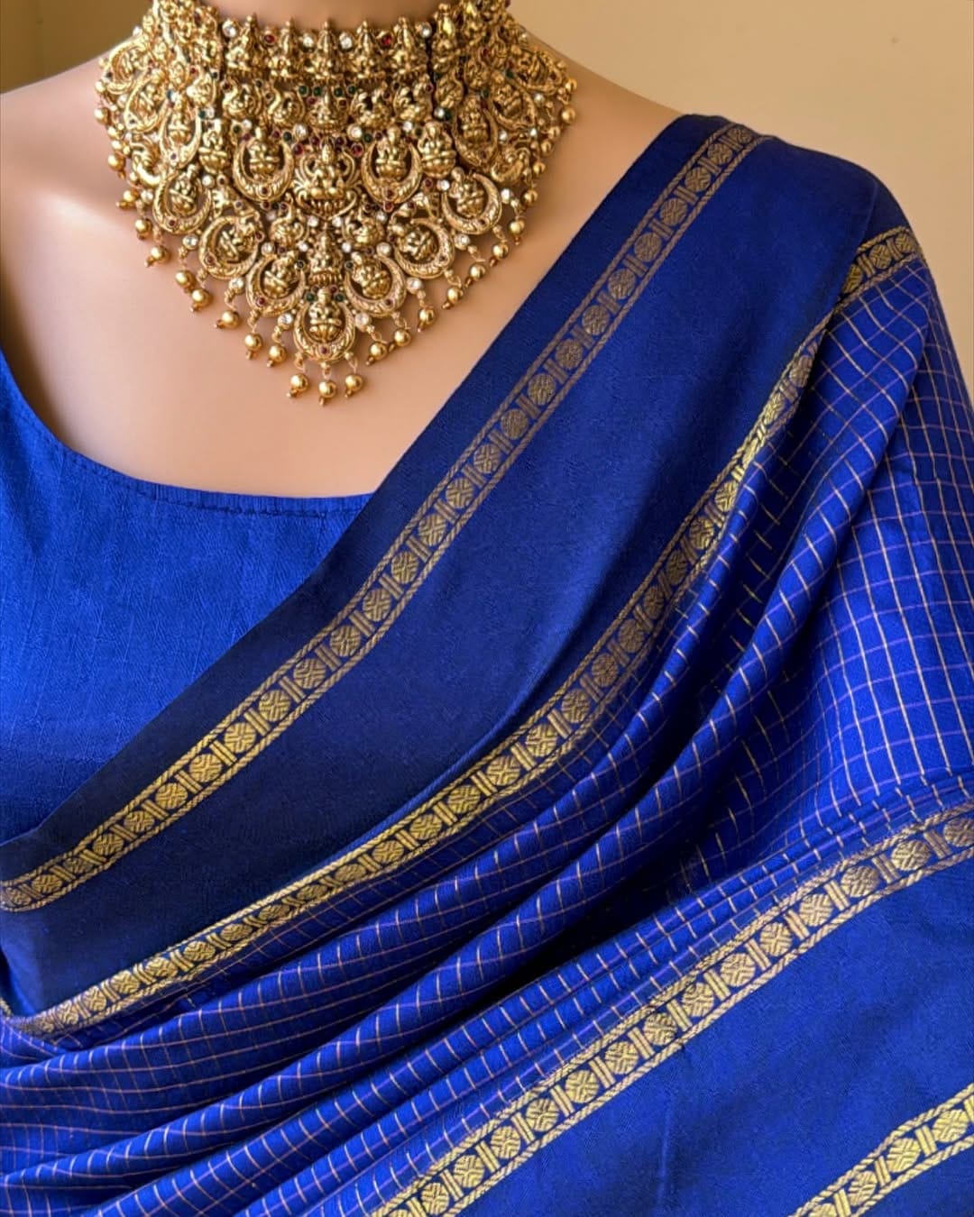 Vintage Kattam Cotton Silk Saree