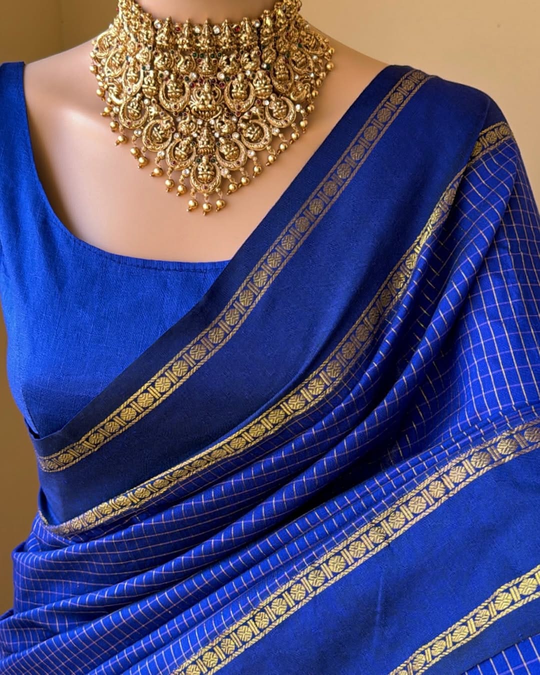 Vintage Kattam Cotton Silk Saree