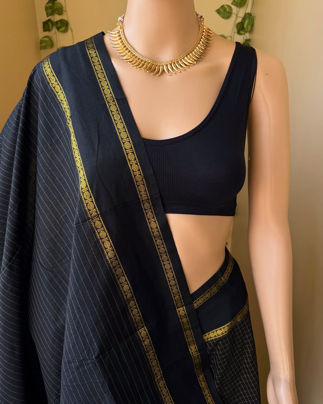 Vintage Kattam Cotton Silk Saree