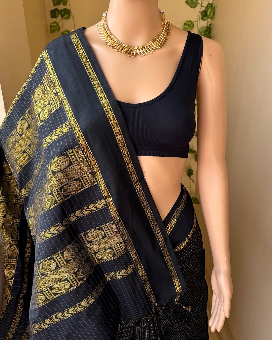 Vintage Kattam Cotton Silk Saree