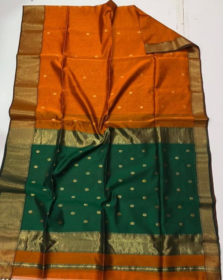 Maheshwari Silk  Cotton Saree