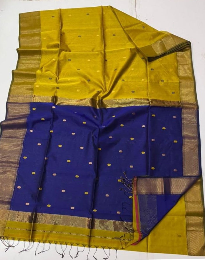 Maheshwari Silk  Cotton Saree