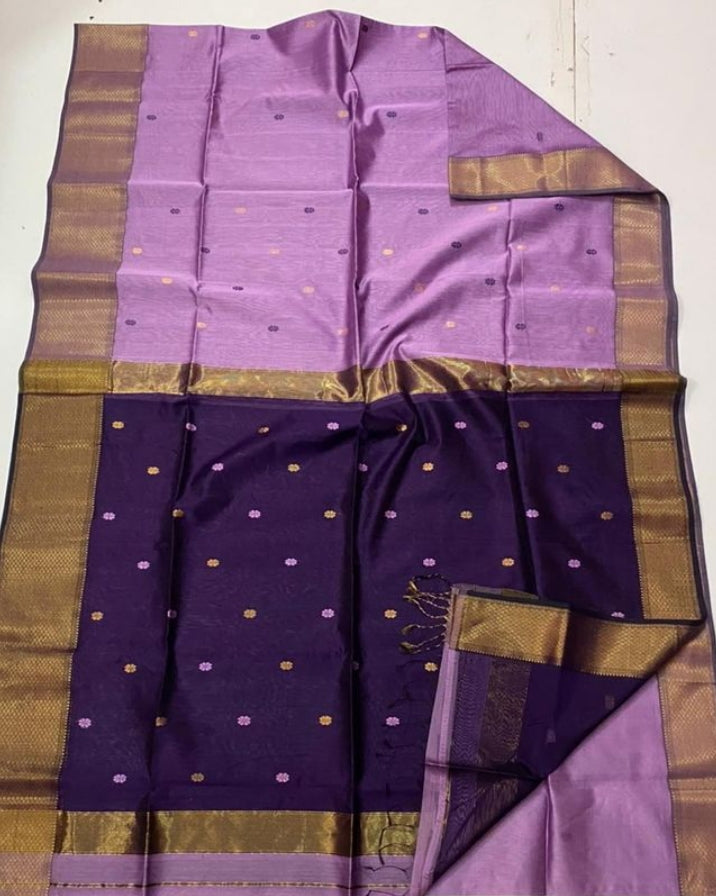 Maheshwari Silk  Cotton Saree