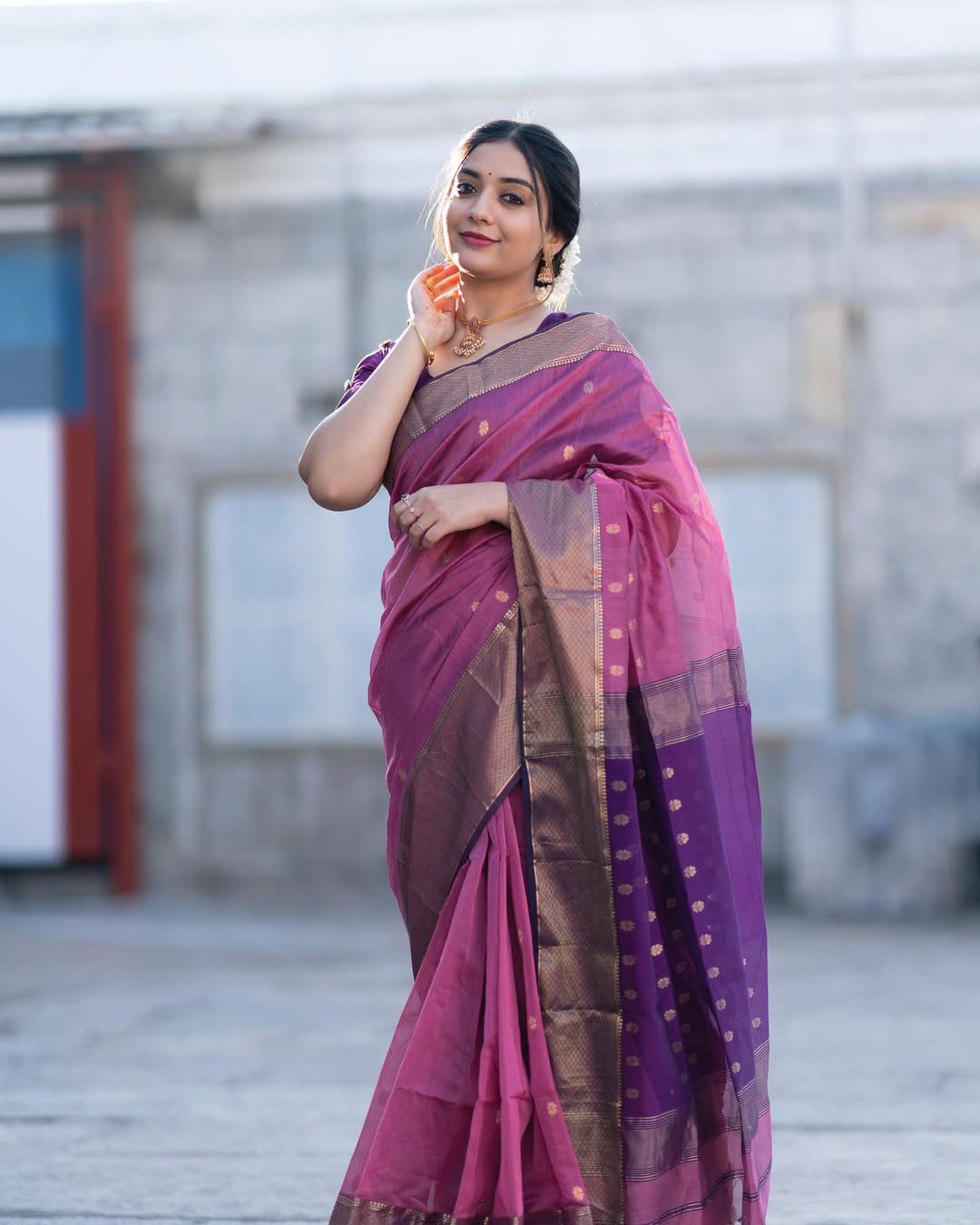 Maheshwari Silk Cotton Saree