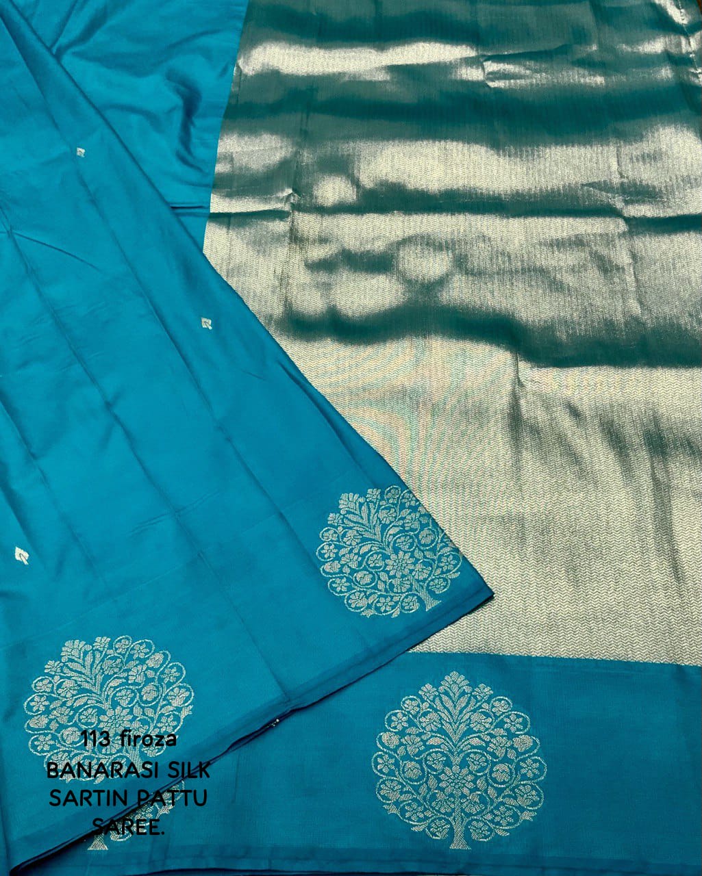 BANARASI SARTIN PATTU SAREE.