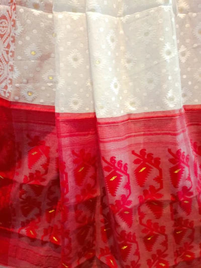 Jamdani Linen saree