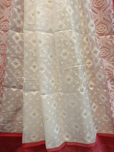 Jamdani Linen saree