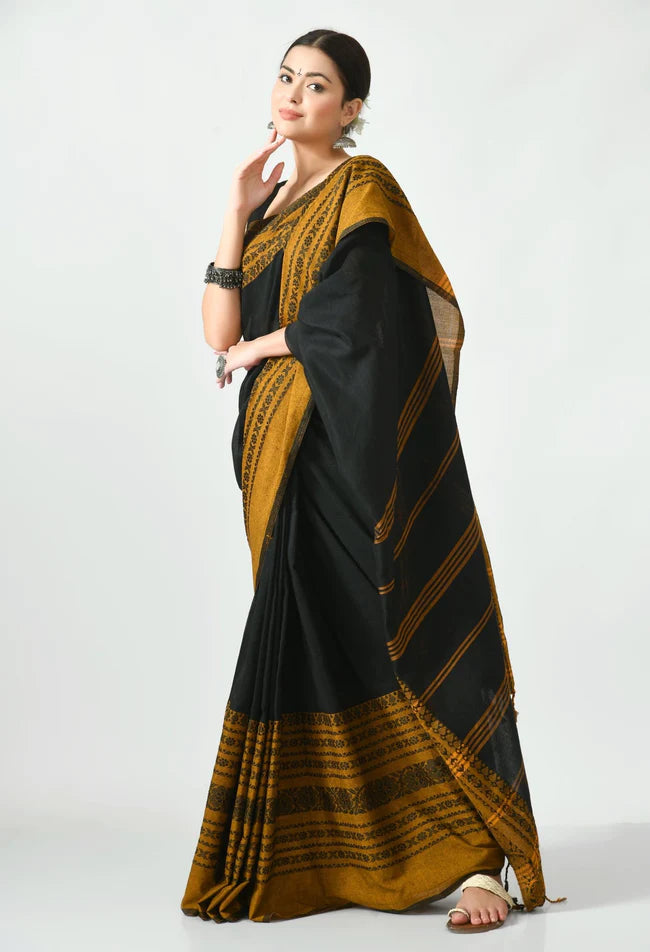 Krishnokoli begumpuri khadhi cotton saree