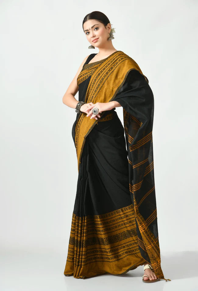 Krishnokoli begumpuri khadhi cotton saree