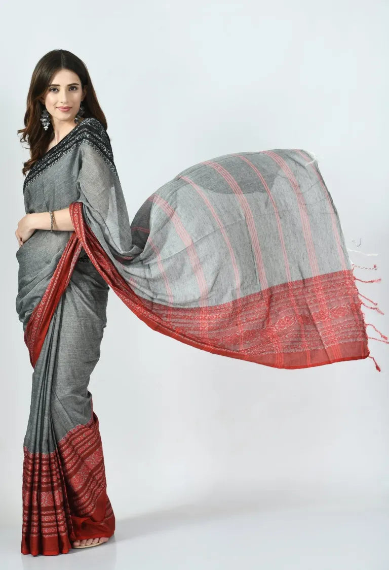 Krishnokoli begumpuri khadhi cotton saree