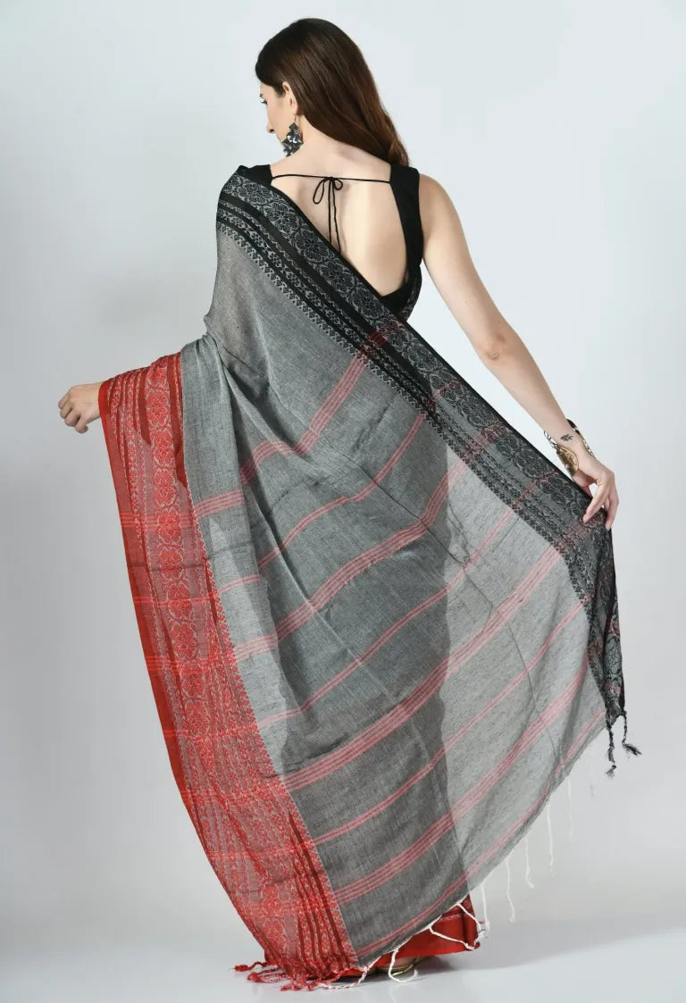 Krishnokoli begumpuri khadhi cotton saree