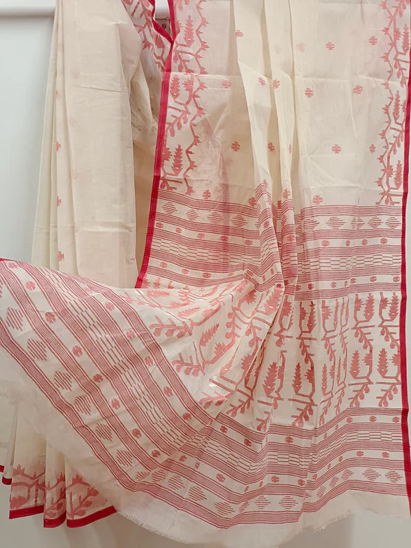 Jamdani Linen saree